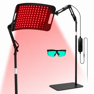 Red Light Therapy for Body Face-660Nm 850Nm Infrared Lamp Therapy Larger Panel 3 in 1 Led Bead Red Light with Stand for Home Use,Gift Idea for Mom Women Wife Sister Girlfriend