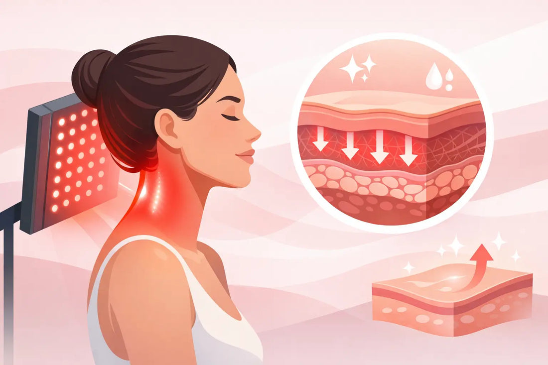 How Red Light Therapy for Neck Supports Skin