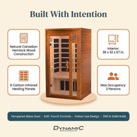 Barcelona 1 to 2 Person Low EMF FAR Infrared Home Sauna — Results & Stats