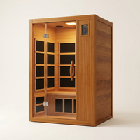 Barcelona 1 to 2 Person Low EMF FAR Infrared Home Sauna — Studio Shot