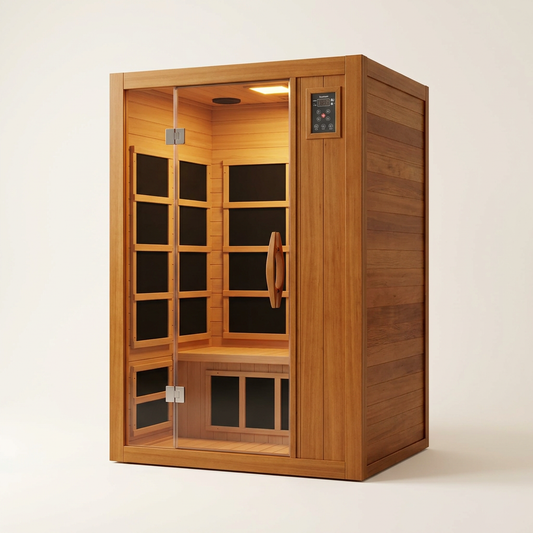 Barcelona 1 to 2 Person Low EMF FAR Infrared Home Sauna — Studio Shot