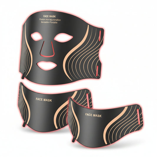 Red Light Therapy for Face & Neck, 7In1 LED Light Therapy Mask, Rechargeable Red Light Therapy Mask, 103 3-In-1 Fusion LED Beads, Anti-Aging, Skin Firming & Radiant Glow at Home