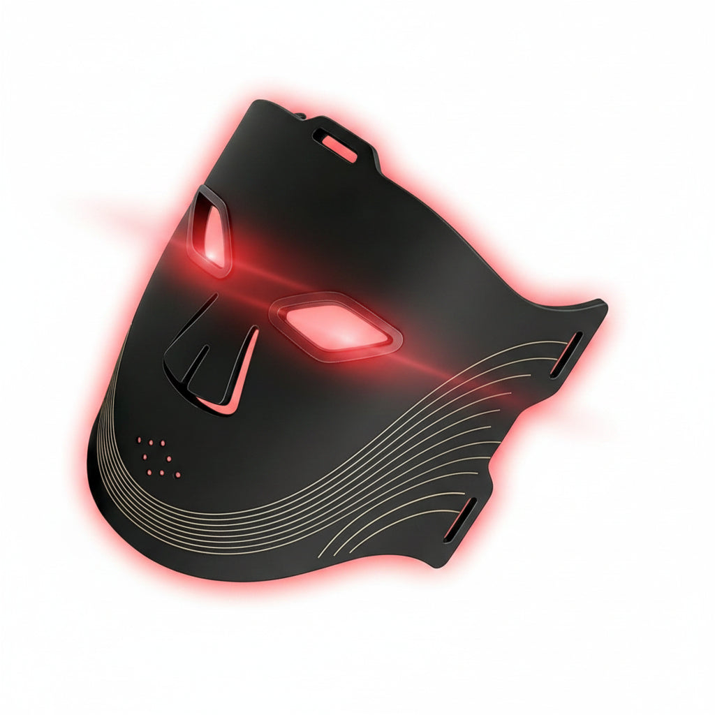 Red Light Therapy for Face, 4-Mode Red Light Therapy Mask with 336 LED Beads, 850NM Infrared Led Face Mask Light Therapy with 3 Timing Function&Remote Control, Skin Care at Home and Travel