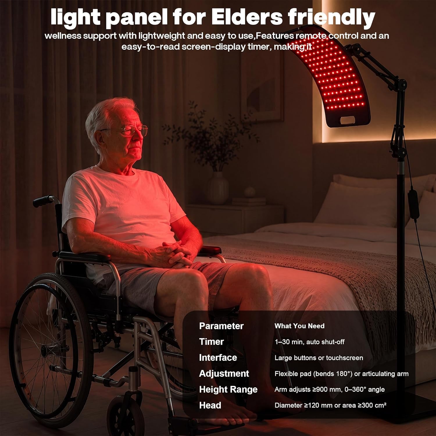 Red Light Therapy for Body Face-660Nm 850Nm Infrared Lamp Therapy Larger Panel 3 in 1 Led Bead Red Light with Stand for Home Use,Gift Idea for Mom Women Wife Sister Girlfriend