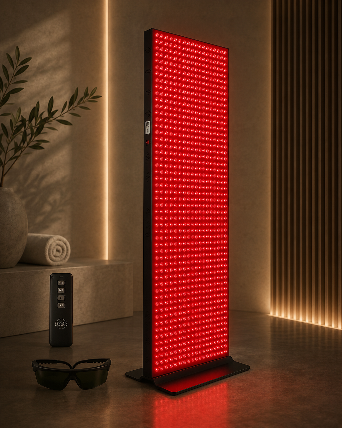 EXESAS 4-Wavelength High-Irradiance Full-Body Light Therapy Panel