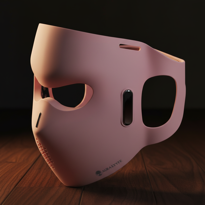 Aura Lyyfe™ Red LED Light Therapy Mask-Premium Silicone,6 Smart Modes, Adjustable Brightness, Rechargeable Design